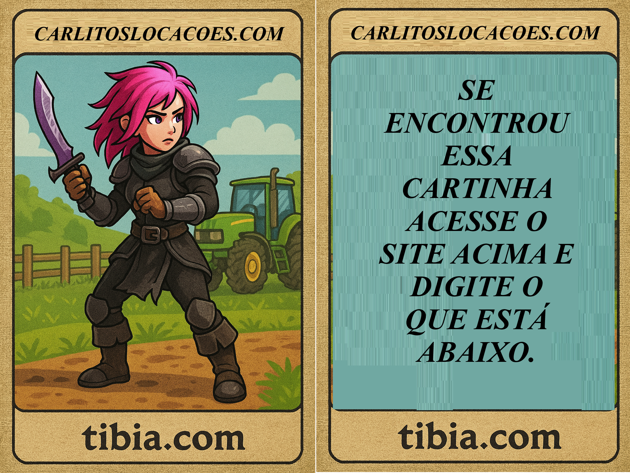 Cards tibia